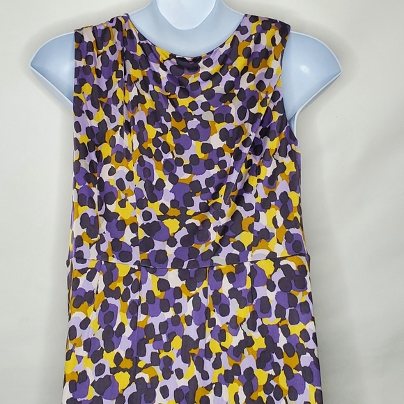 Boden Limited Edition Silk Blend Dress Size 18 V-Neck Stretch Midi Purple Office - Picture 4 of 15